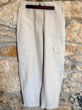 Lululemon Utilitech Cargo High Rise Pocket Pant 28 Cream Beige Athleisure